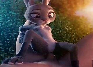 Judy Hopps is ready to get her furry pussy fucked in 3D porn here
