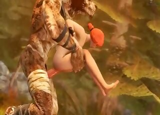 Animated zoo porn - Giant beast is vigorously drilling redhead