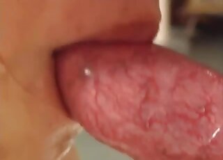 Oriental teen girl slides wet pussy on super stiff dog dick