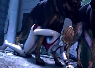 Awesome compilation of 3D zoophile fucking with fictional hoes